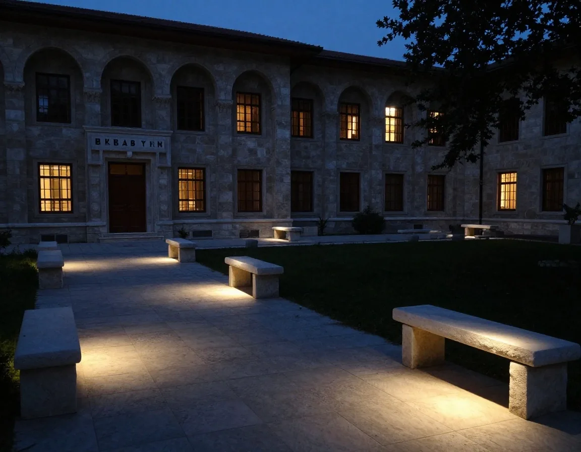 Eğitim sonrası boş gece izleme salonu